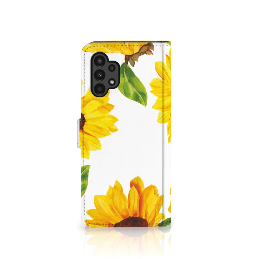 Hoesje voor Samsung Galaxy A13 (4G) Zonnebloemen