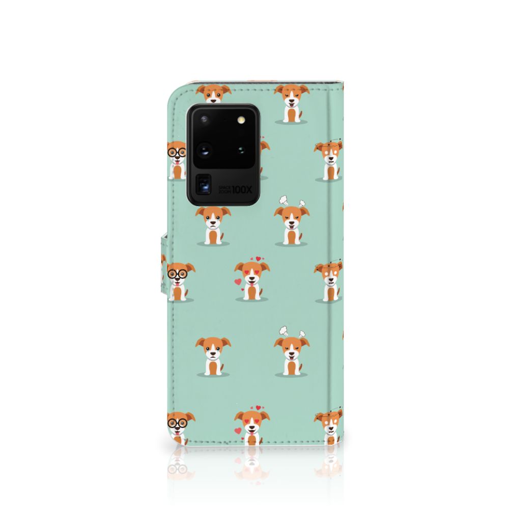 Samsung Galaxy S20 Ultra Telefoonhoesje met Pasjes Pups