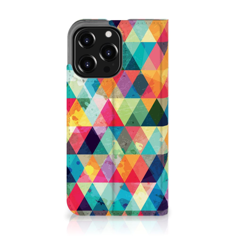 iPhone 13 Pro Hoesje met Magneet Geruit - B2C Telecom