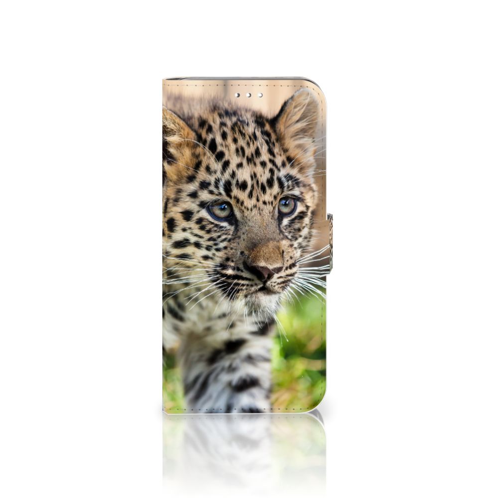 Samsung Galaxy S10 Plus Telefoonhoesje met Pasjes Baby Luipaard