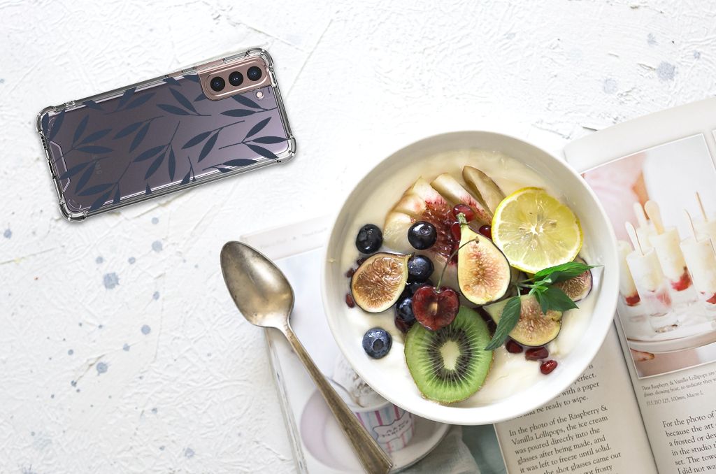 Samsung Galaxy S21 Plus Case Leaves Blue B2C Telecom