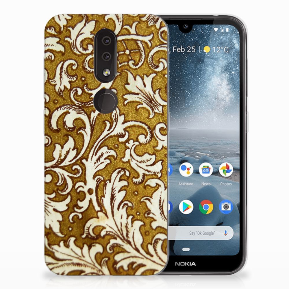 Siliconen Hoesje Nokia 4.2 Barok Goud