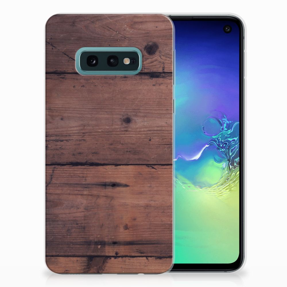 Samsung Galaxy S10e Bumper Hoesje Old Wood