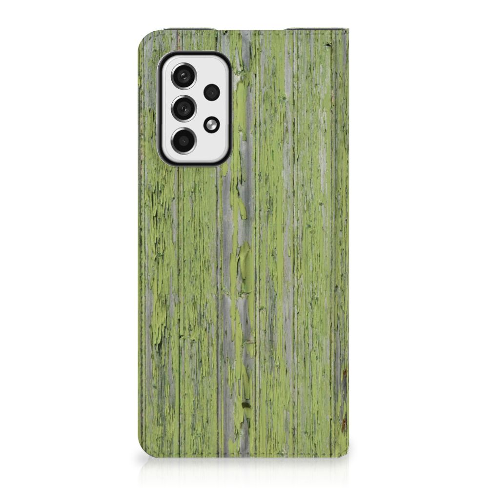 Samsung Galaxy A73 Book Wallet Case Green Wood - B2C Telecom