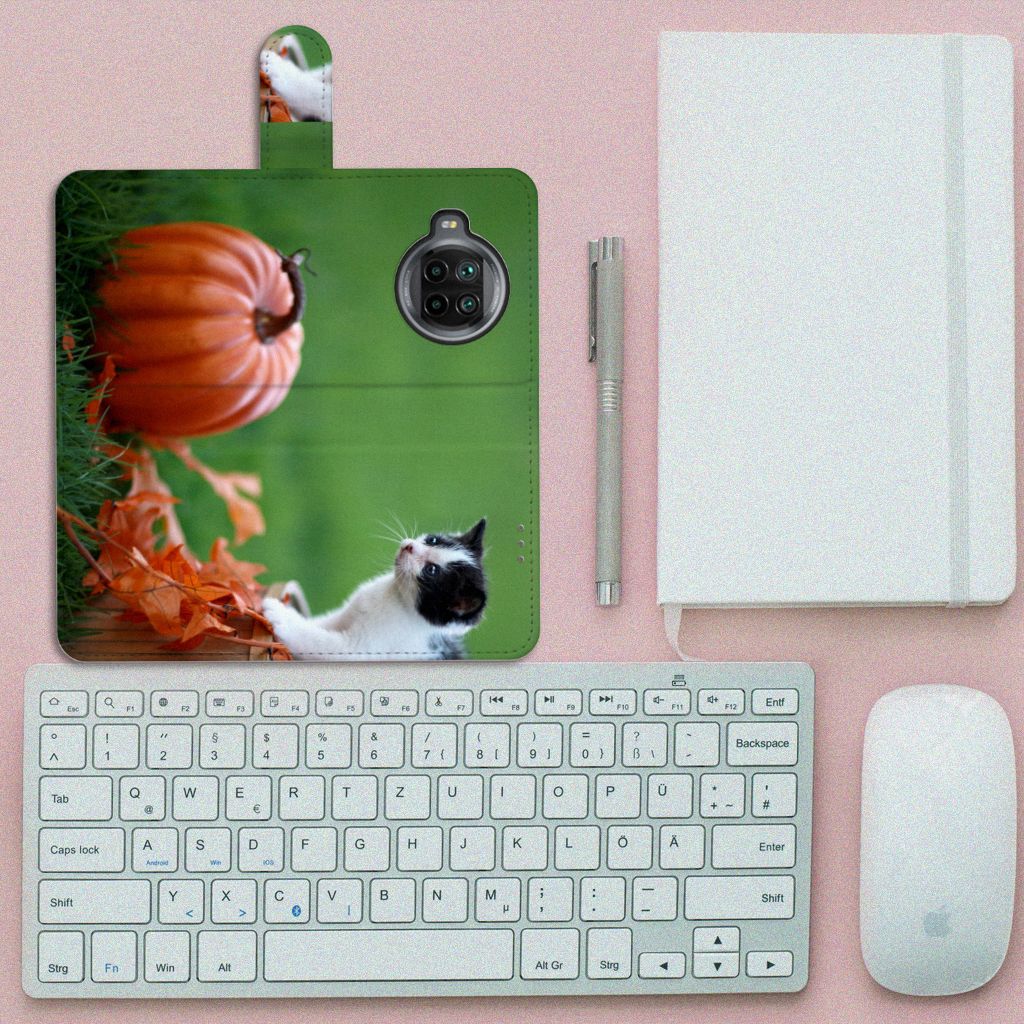 Xiaomi Mi 10T Lite Telefoonhoesje met Pasjes Kitten