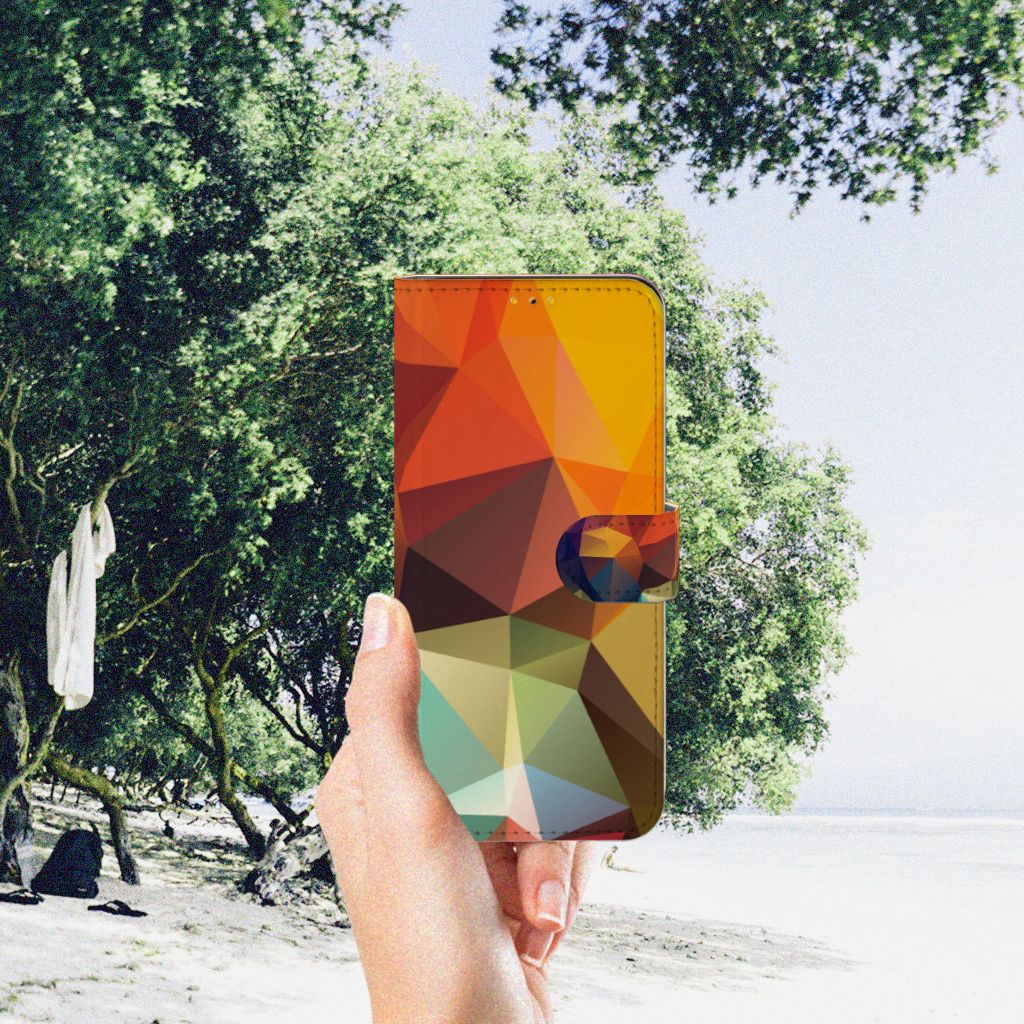 Samsung Galaxy M52 Book Case Polygon Color
