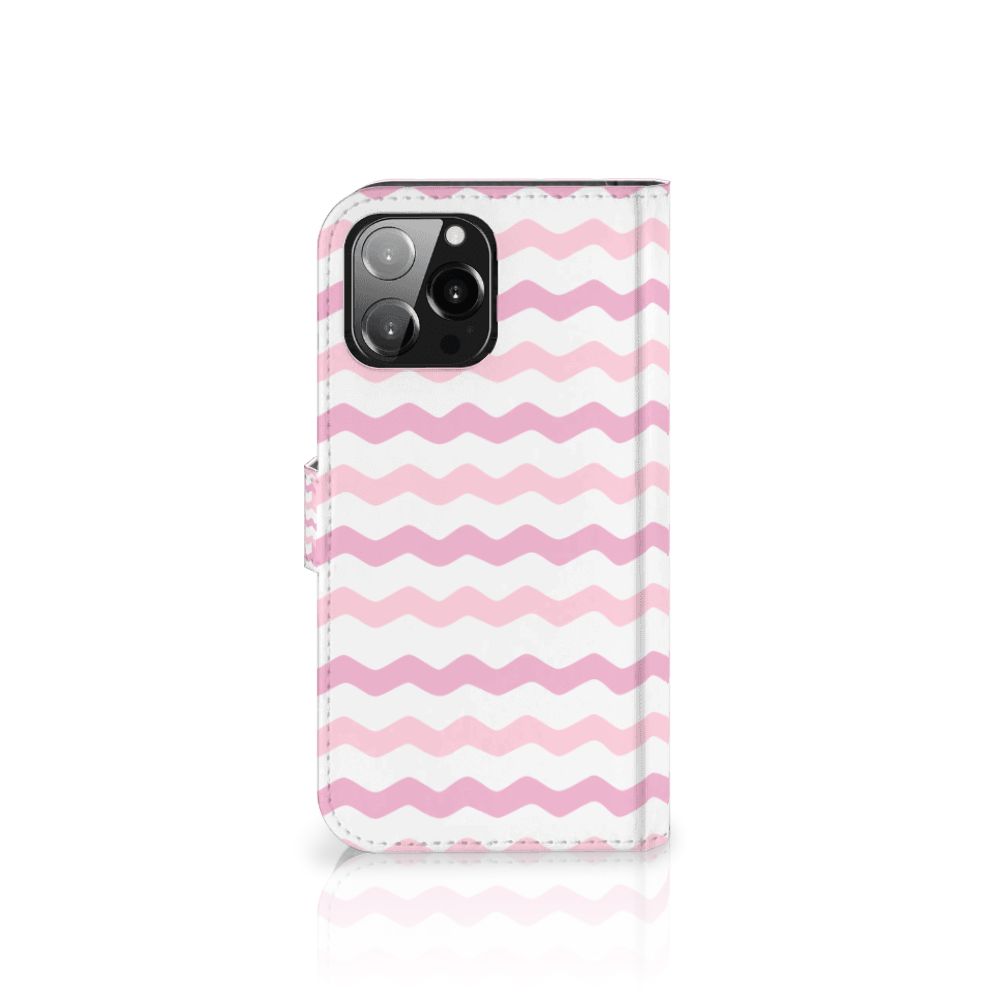 iPhone 13 Pro Max Telefoon Hoesje Waves Roze