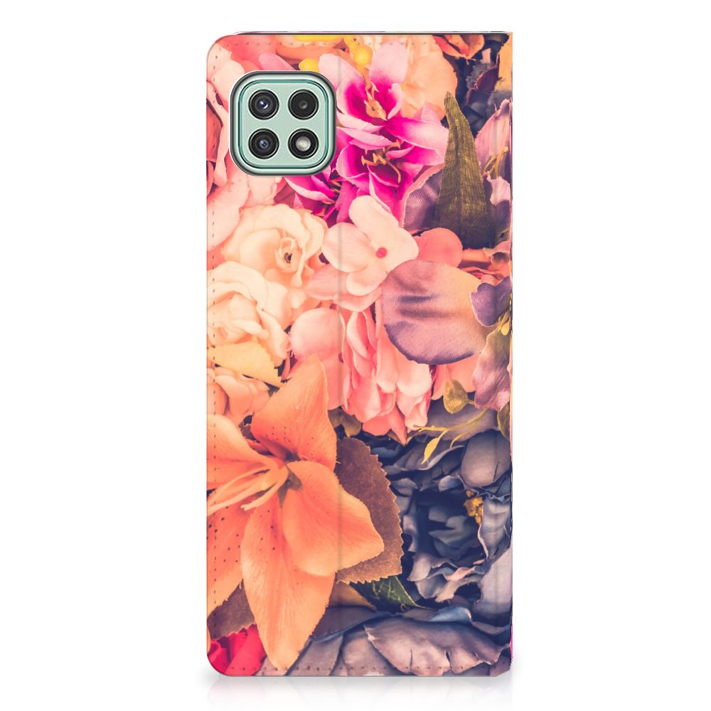 Samsung Galaxy A22 5G Smart Cover Bosje Bloemen - B2C Telecom