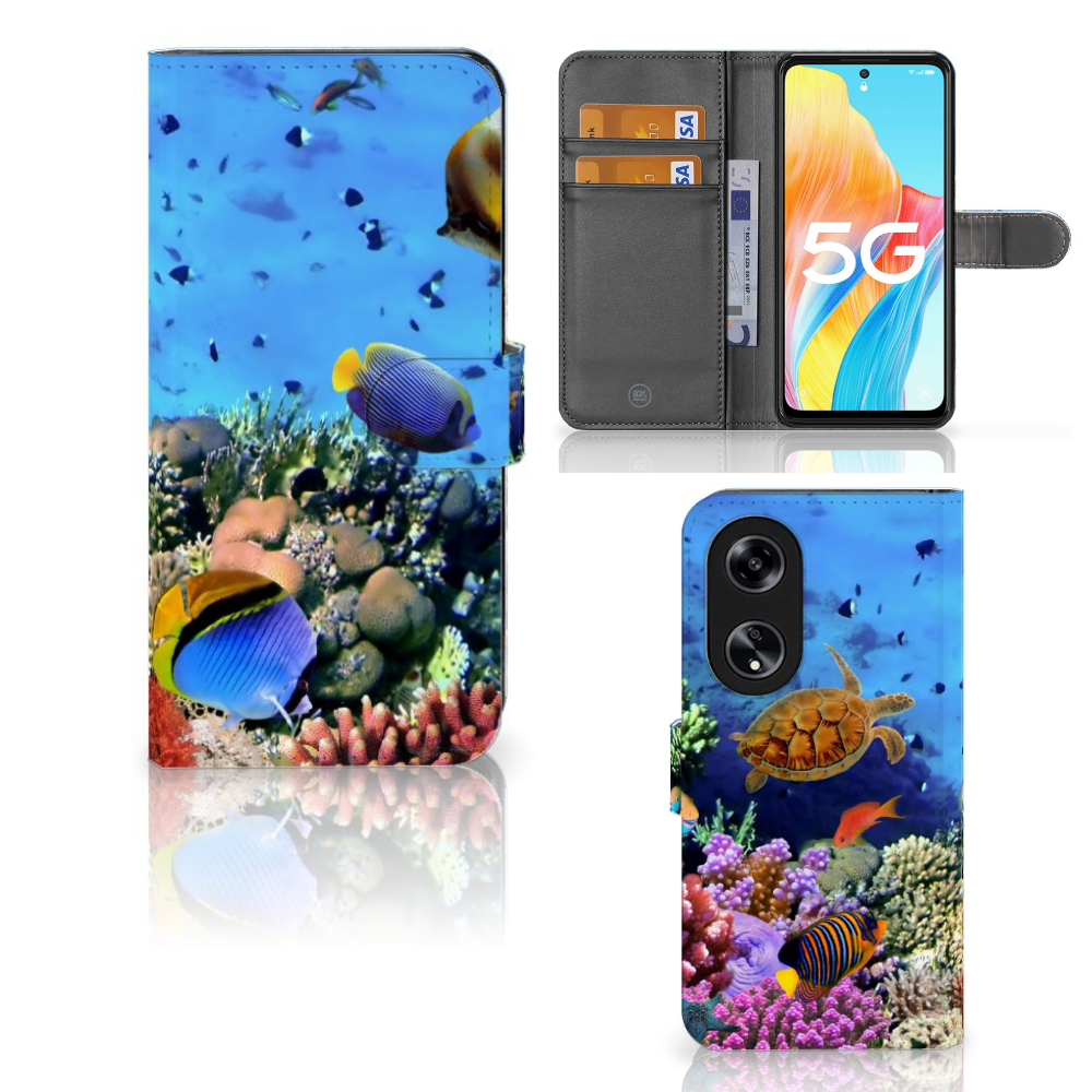OPPO Reno8 T 5G Telefoonhoesje met Pasjes Vissen