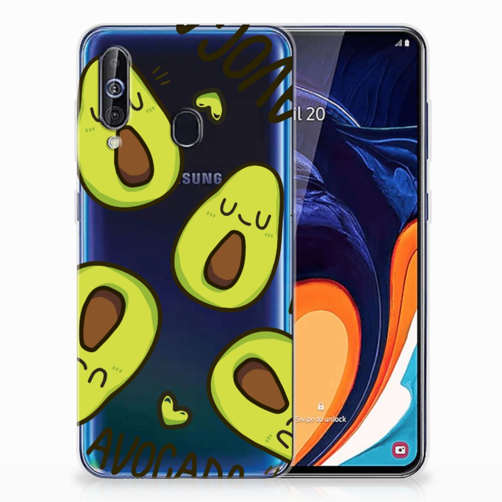 Samsung Galaxy A60 Telefoonhoesje met Naam Avocado Singing
