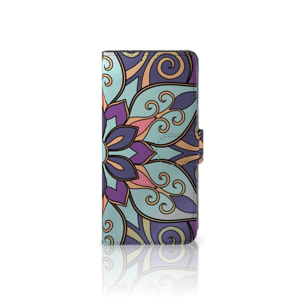 OPPO A91 | Reno3 Hoesje Purple Flower