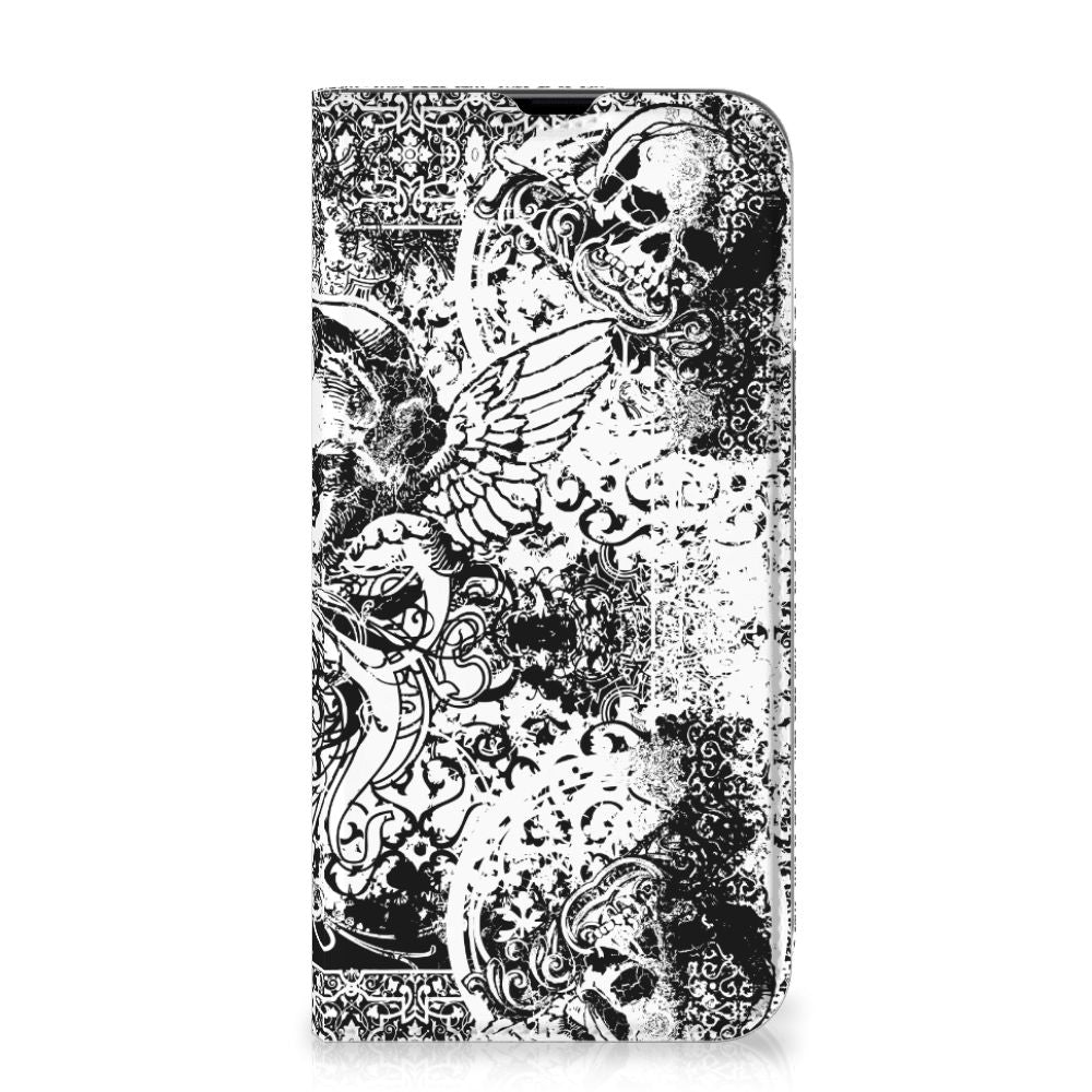 Mobiel BookCase iPhone 13 Pro Max Skulls Angel - B2C Telecom