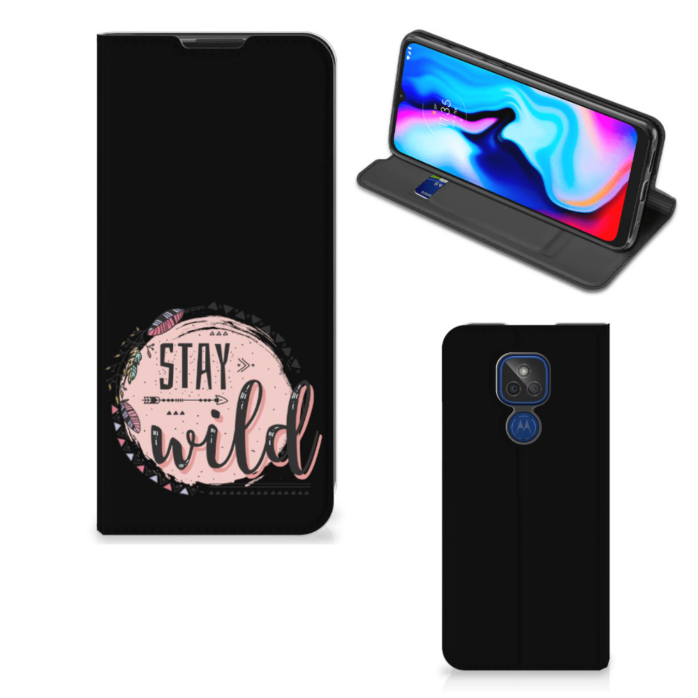 Motorola Moto G9 Play Magnet Case Boho Stay Wild - B2C Telecom