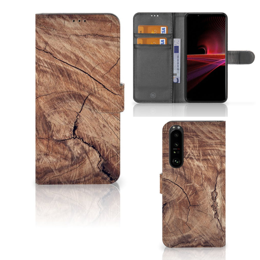 Sony Xperia 1 III Book Style Case Tree Trunk