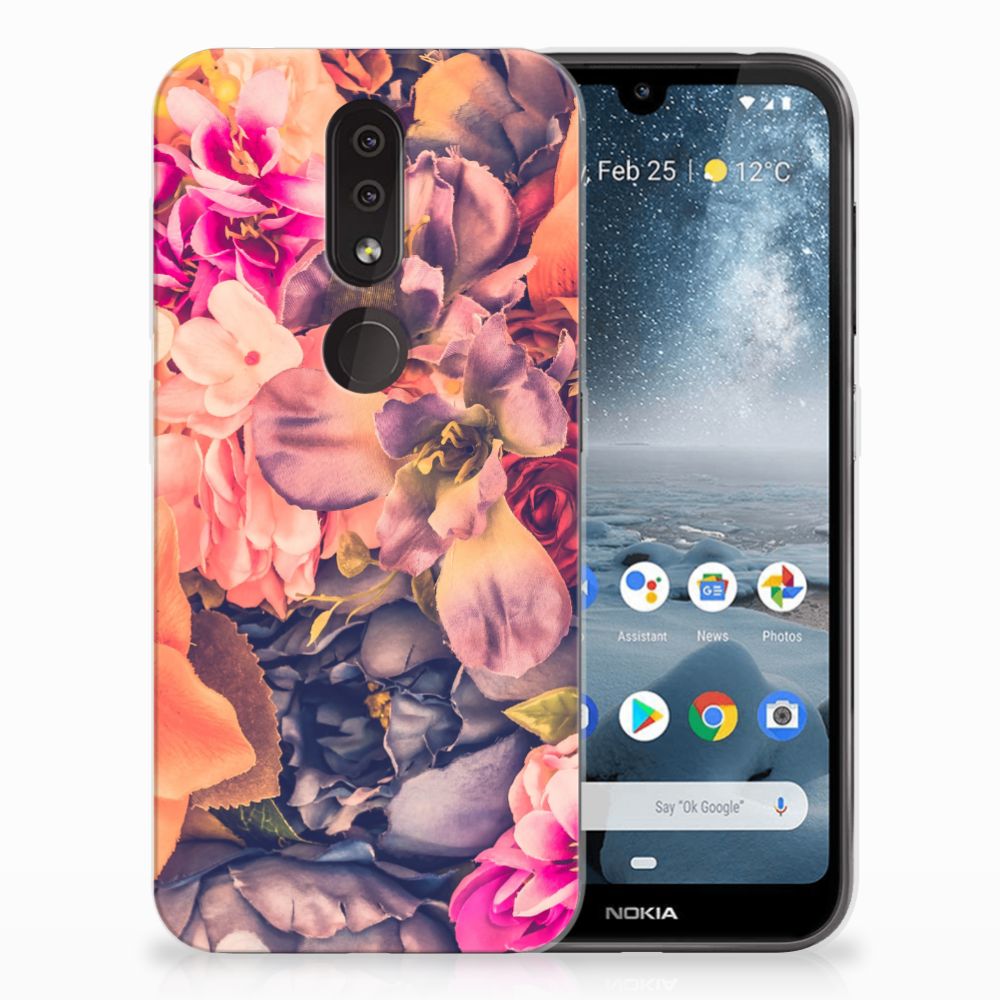 Nokia 4.2 TPU Case Bosje Bloemen