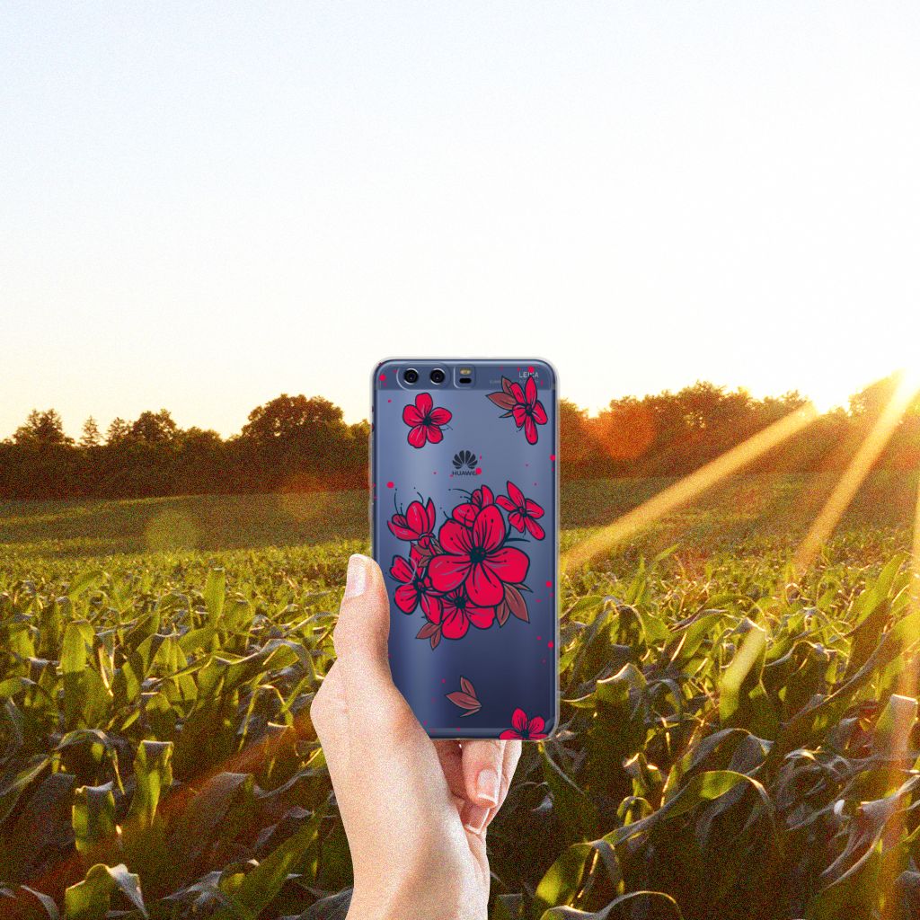 Huawei P10 Plus TPU Case Blossom Red