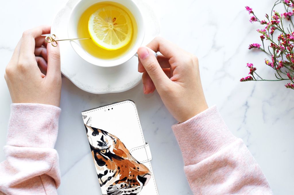 Hoesje Samsung Galaxy A23 Watercolor Tiger