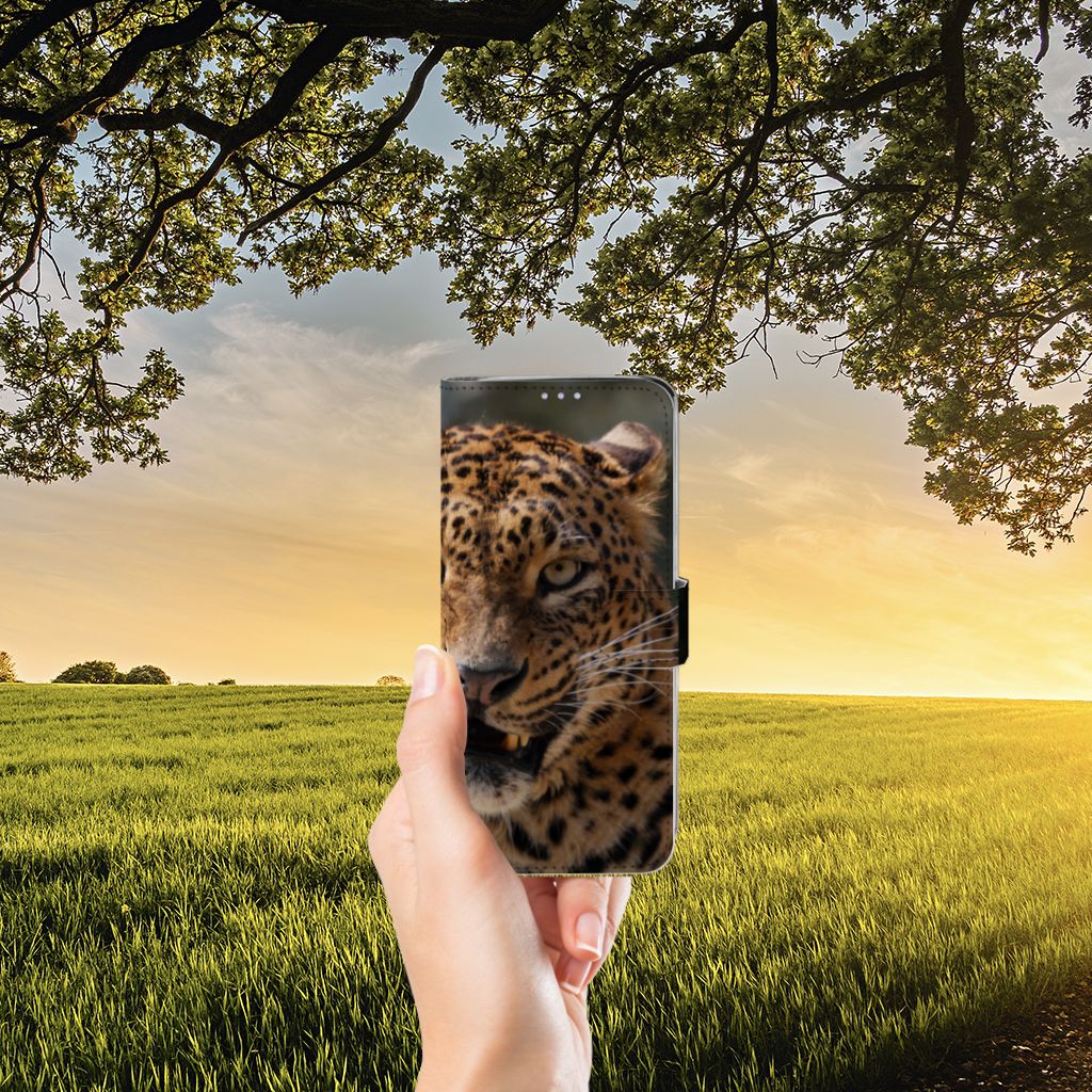 Samsung Galaxy S20 Plus Telefoonhoesje met Pasjes Luipaard