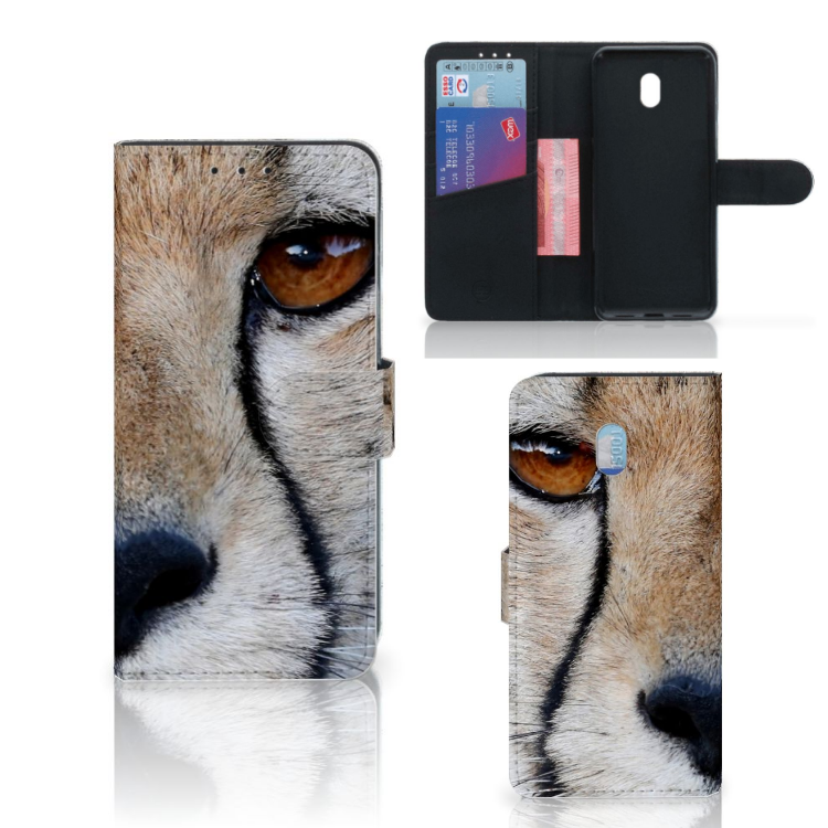Xiaomi Redmi 8A Telefoonhoesje met Pasjes Cheetah