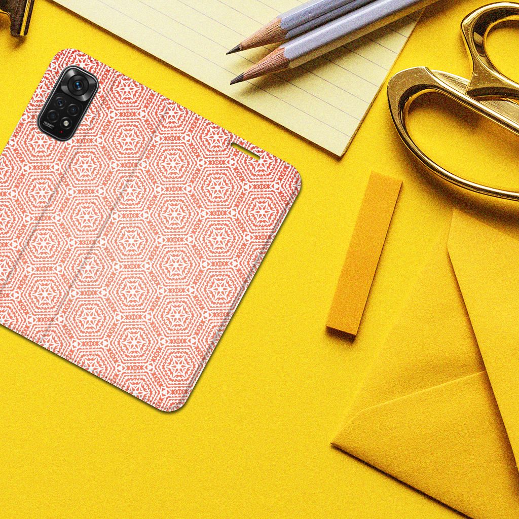 Xiaomi Redmi Note 11/11S Hoesje met Magneet Pattern Orange - B2C Telecom