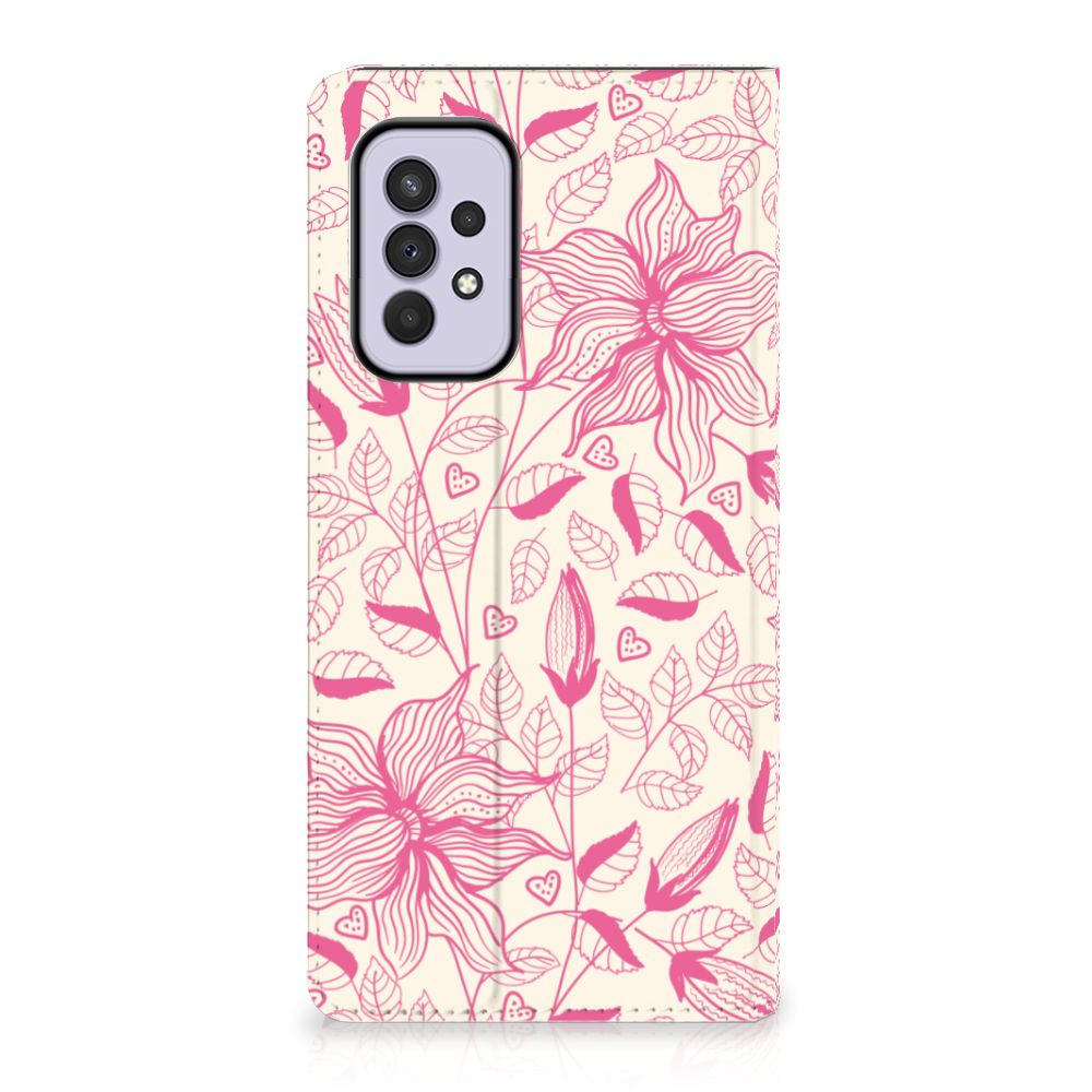 Samsung Galaxy A33 5G Smart Cover Pink Flowers - B2C Telecom