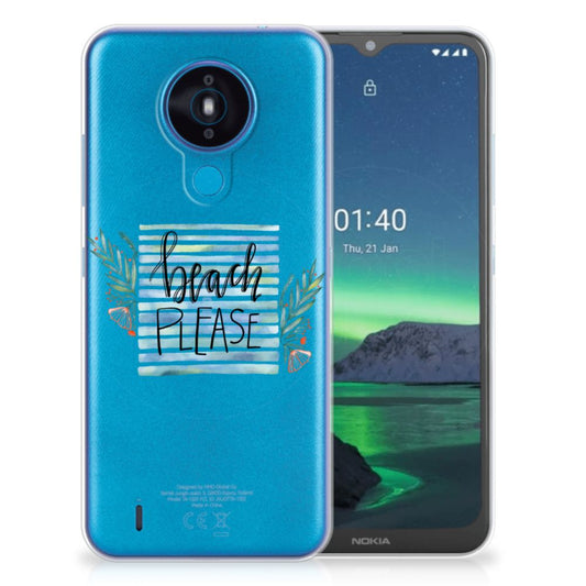 Nokia 1.4 Telefoonhoesje met Naam Boho Beach