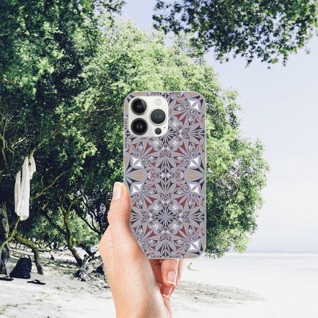 iPhone 13 Pro Max TPU Siliconen Hoesje Flower Tiles B2C Telecom