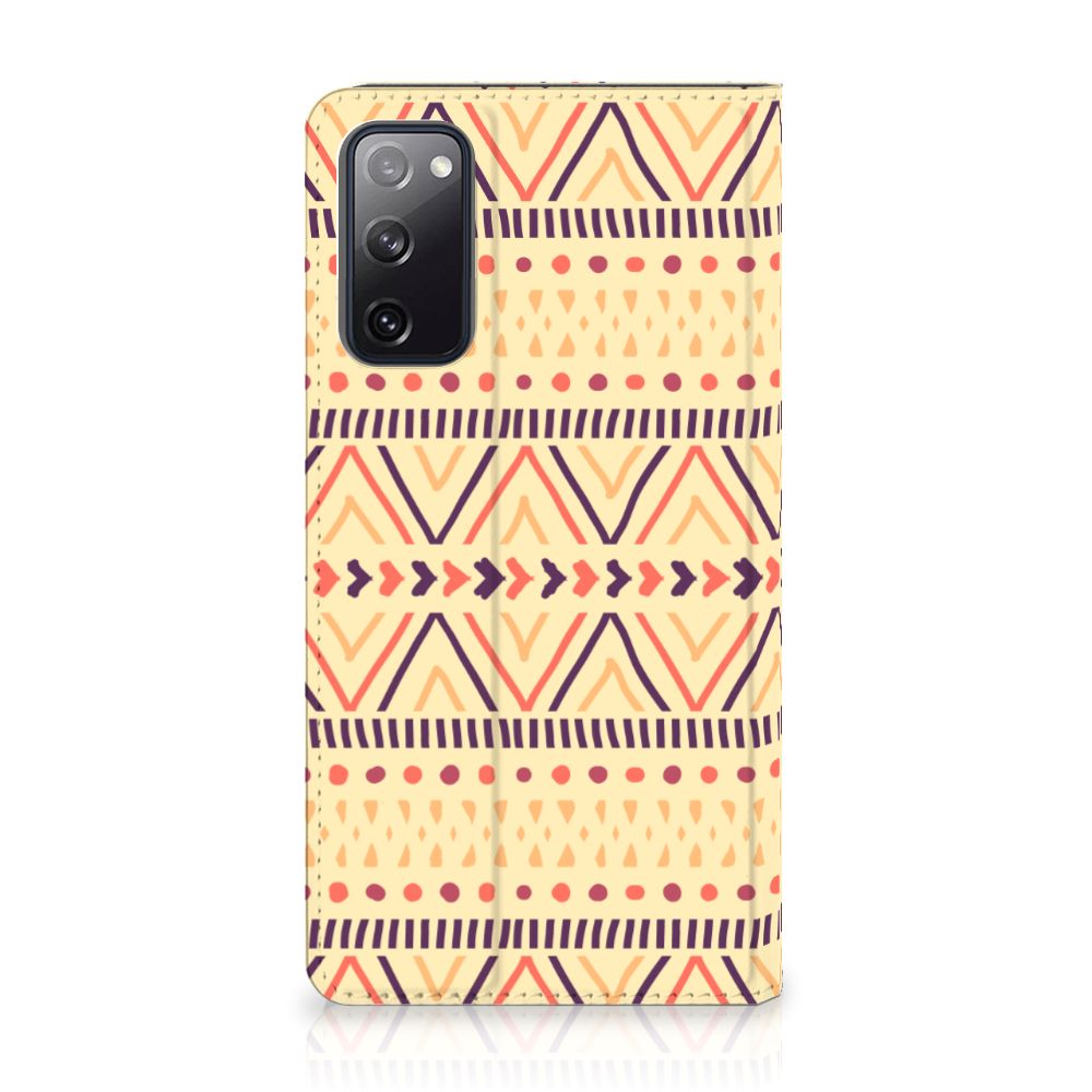 Samsung Galaxy S20 FE Hoesje met Magneet Aztec Yellow - B2C Telecom