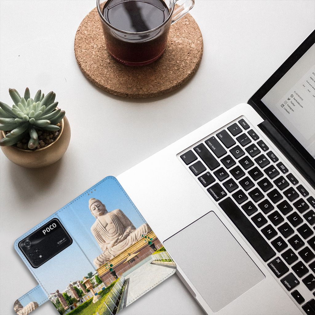 Xiaomi Poco X4 Pro 5G Flip Cover Boeddha