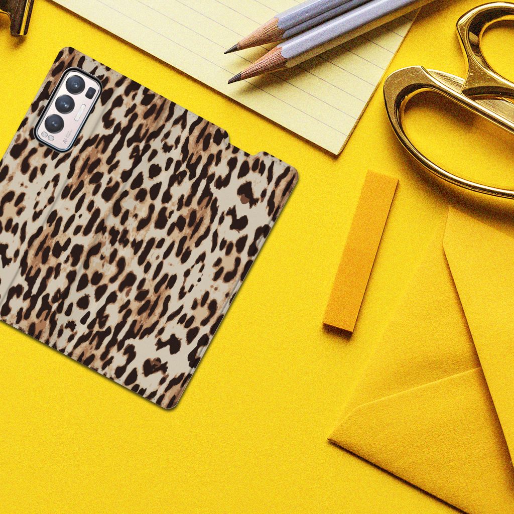 OPPO Find X3 Neo Hoesje maken Leopard - B2C Telecom