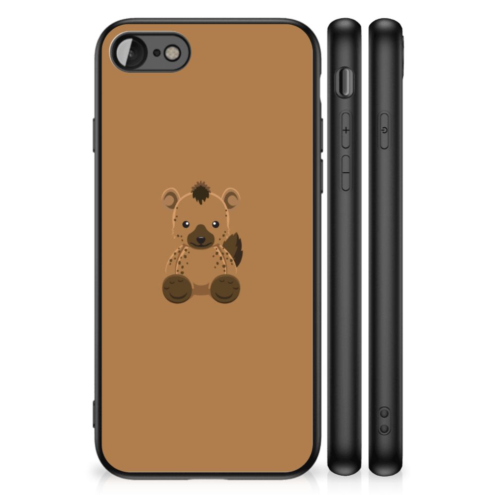 iPhone SE 2022 | SE 2020 | 7/8 Hoesje Baby Hyena met schattige hyena illustratie op een TPU hoesje.