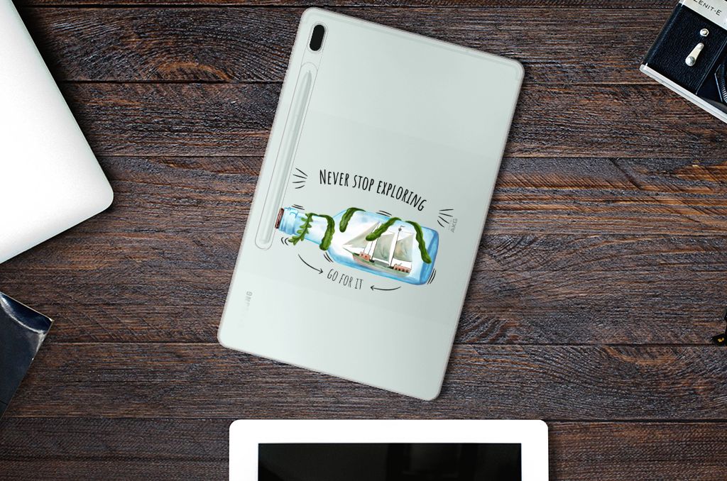Samsung Galaxy Tab S7FE Tablet Back Cover Boho Bottle - B2C Telecom
