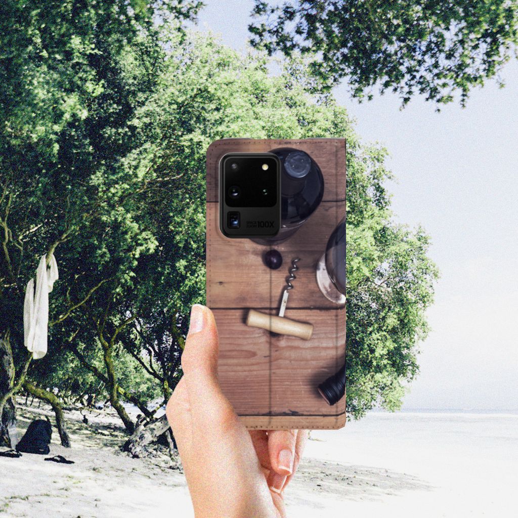 Samsung Galaxy S20 Ultra Flip Style Cover Wijn - B2C Telecom