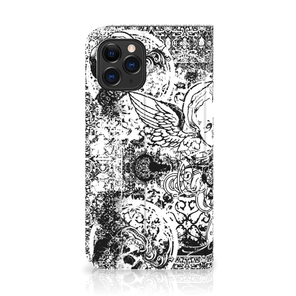 Mobiel BookCase Apple iPhone 11 Pro Skulls Angel