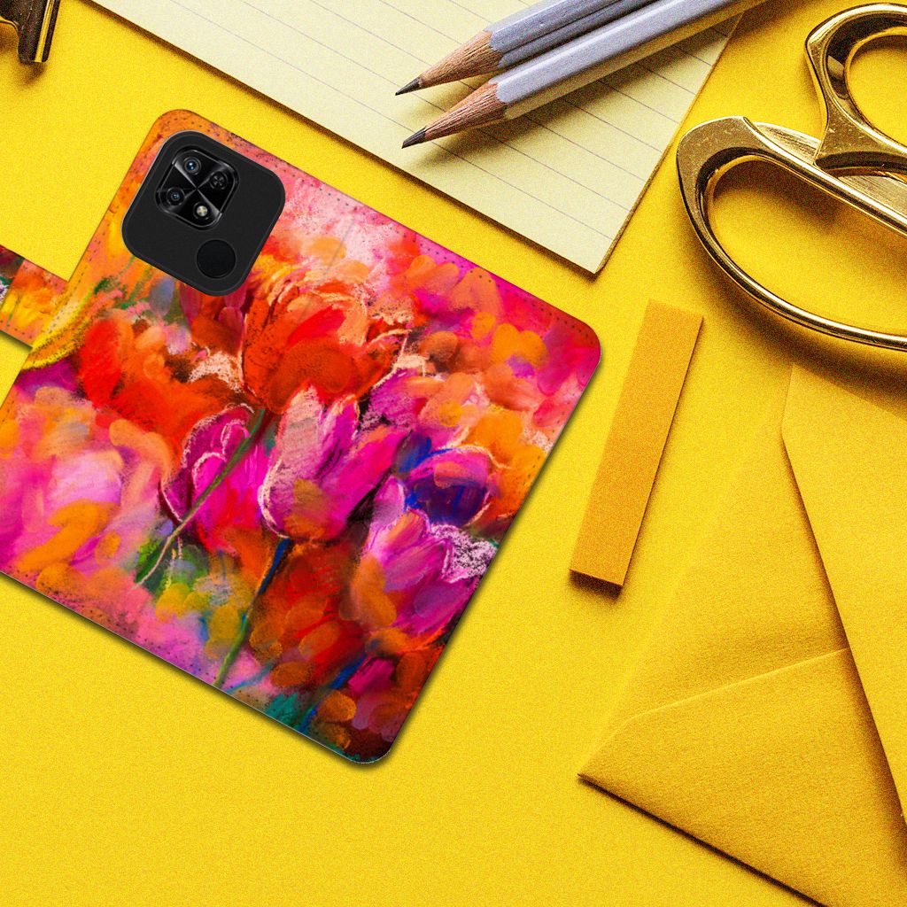 Hoesje Xiaomi Redmi 10C Tulips