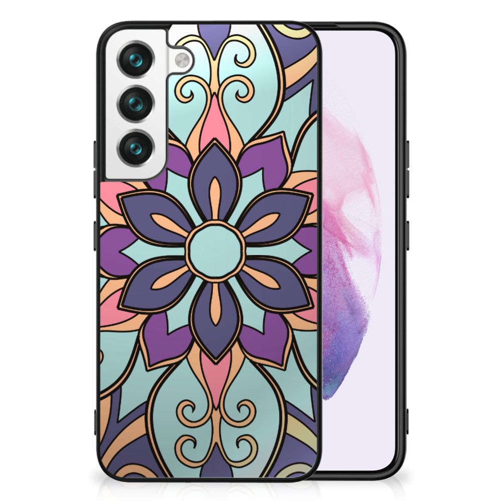 Samsung Galaxy S22 Bloemen Hoesje Purple Flower