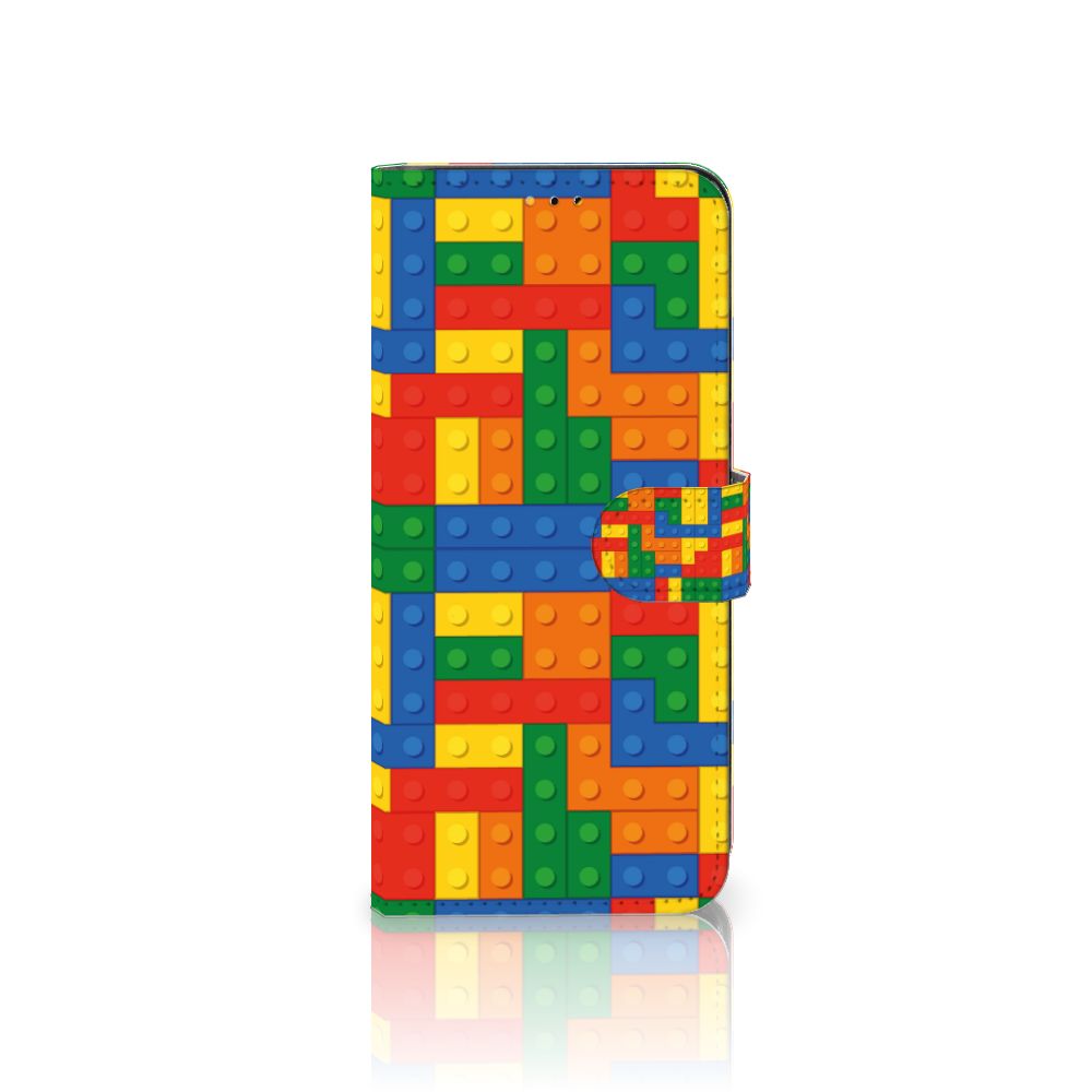 Samsung Galaxy A14 5G Telefoon Hoesje Blokken met kleurrijk blokken design