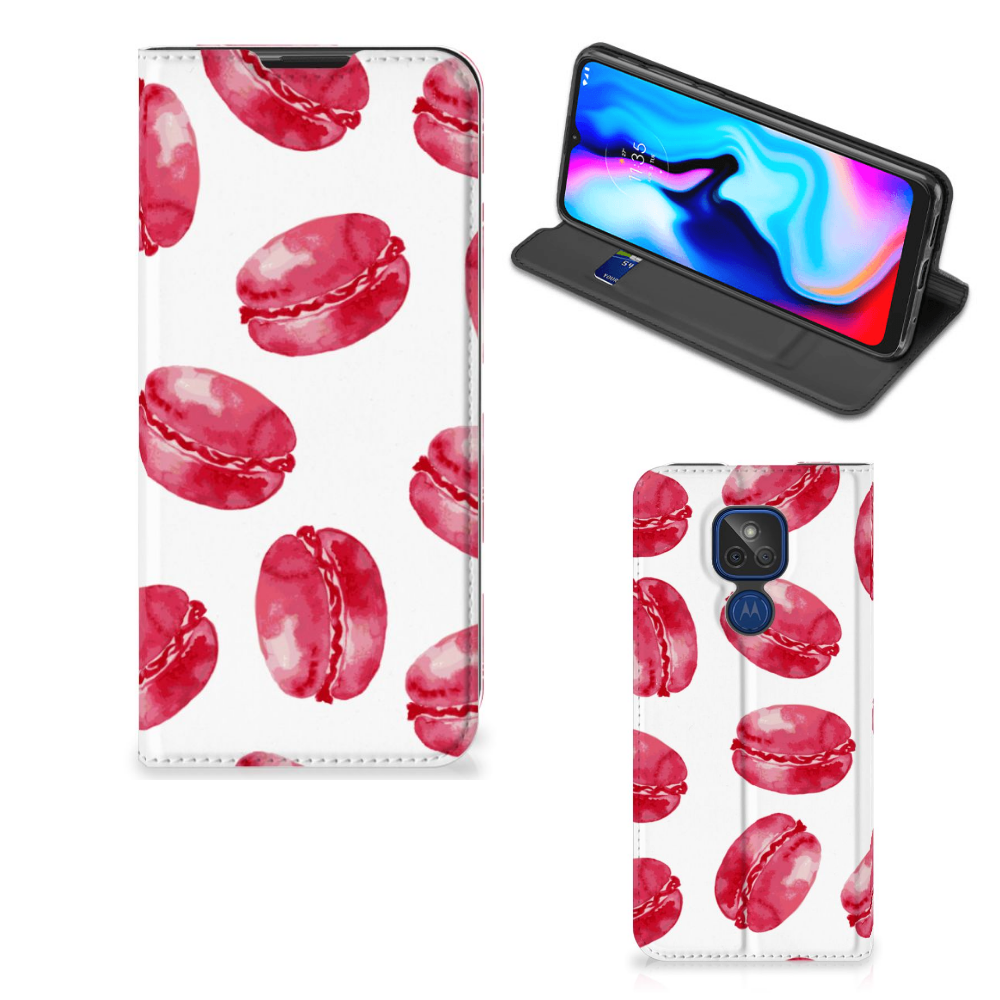 Motorola Moto G9 Play Flip Style Cover Pink Macarons - B2C Telecom