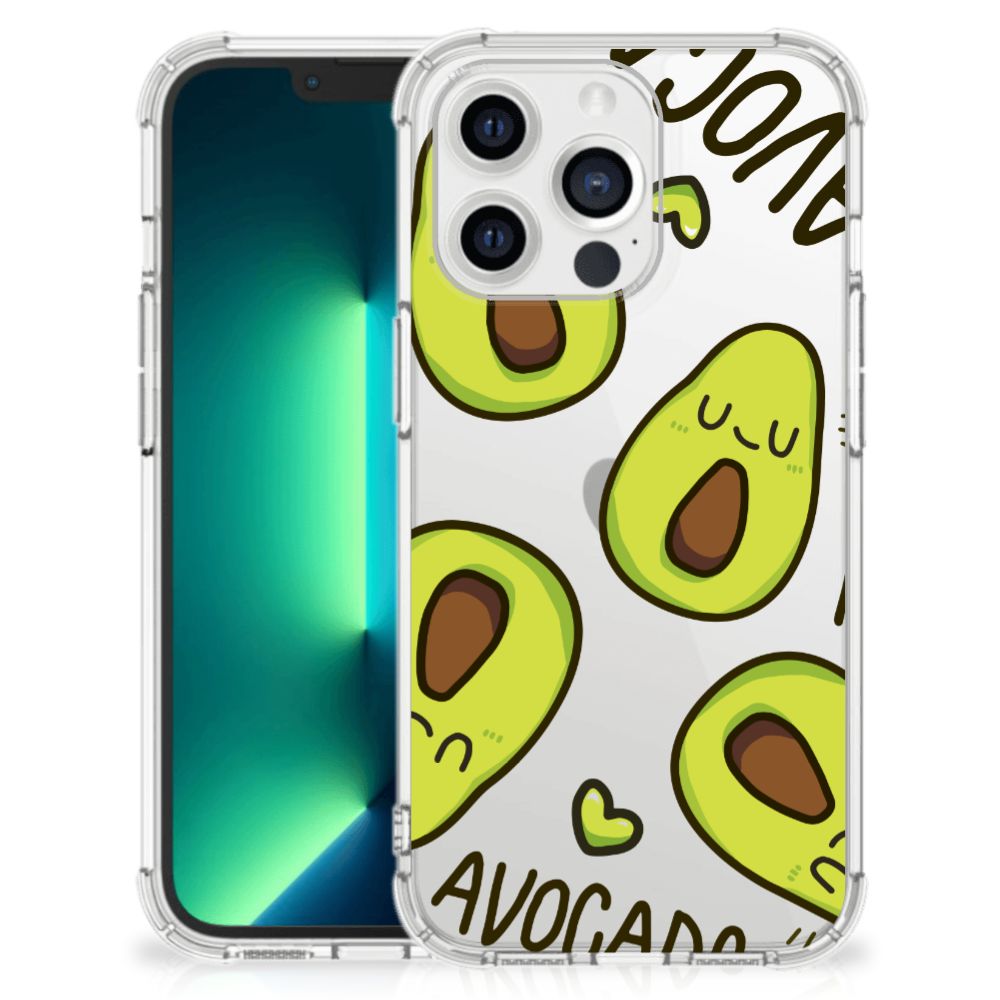 iPhone 13 Pro Max Stevig Bumper Hoesje Avocado Singing - B2C Telecom