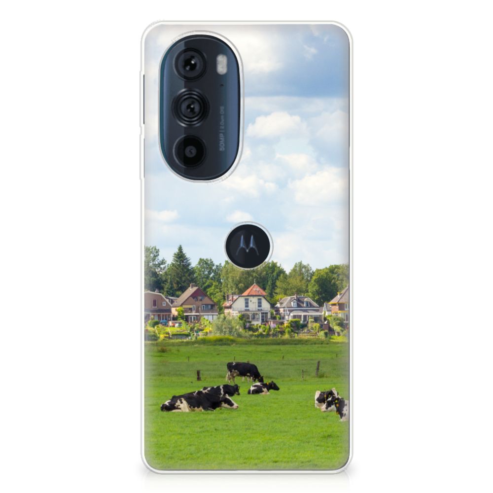 Motorola Edge 30 Pro TPU Hoesje Koeien B2C Telecom