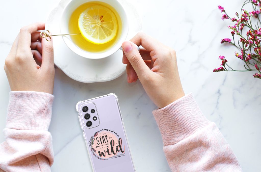 Samsung Galaxy A33 Stevig Bumper Hoesje Boho Stay Wild B2C Telecom