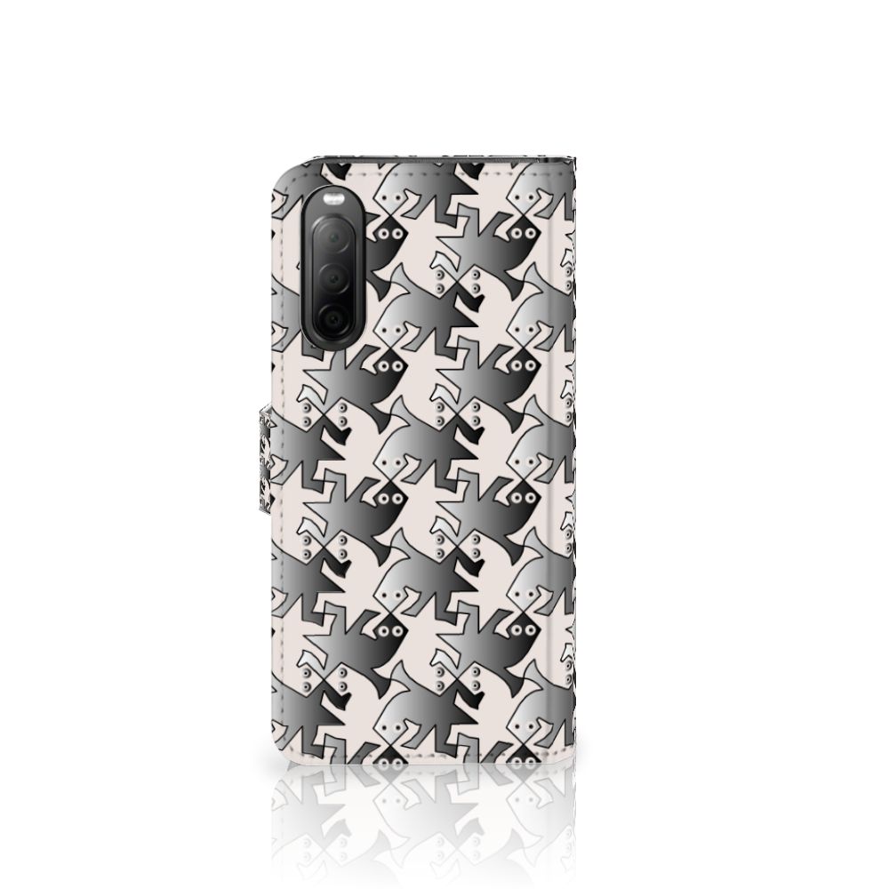 Sony Xperia 10 IV Telefoonhoesje met Pasjes Salamander Grey