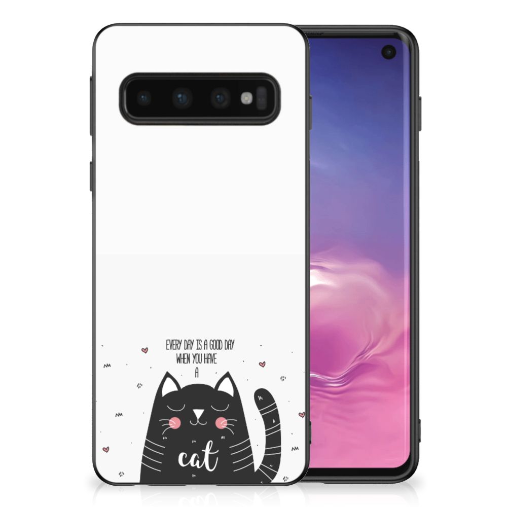 Samsung Galaxy S10 Bumper Hoesje Cat Good Day B2C Telecom