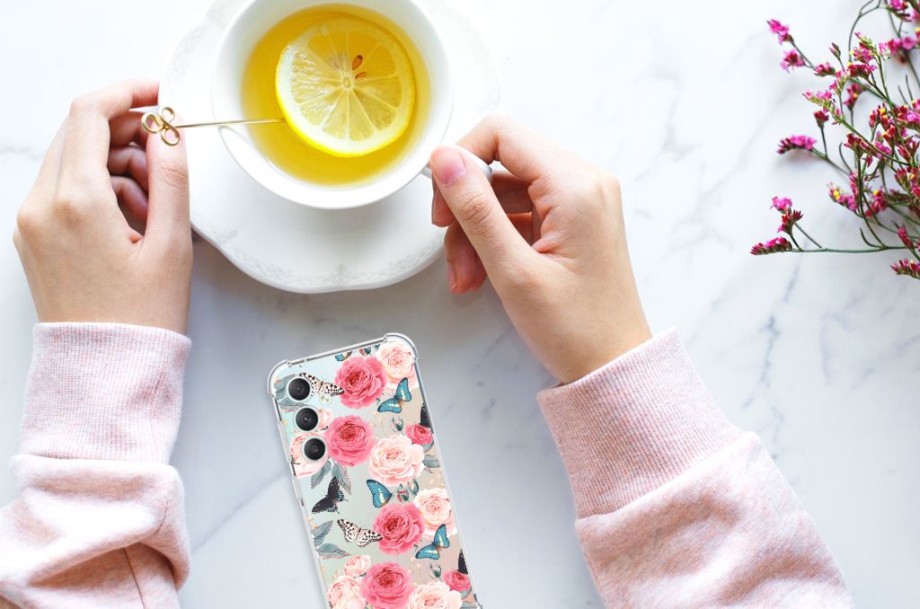 Samsung Galaxy S23 FE Case Butterfly Roses B2C Telecom