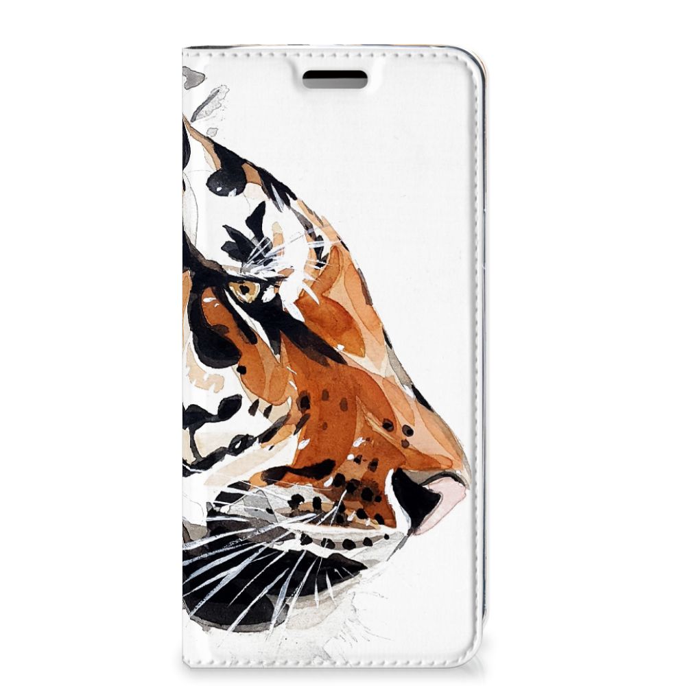 Bookcase Samsung Galaxy S9 Watercolor Tiger