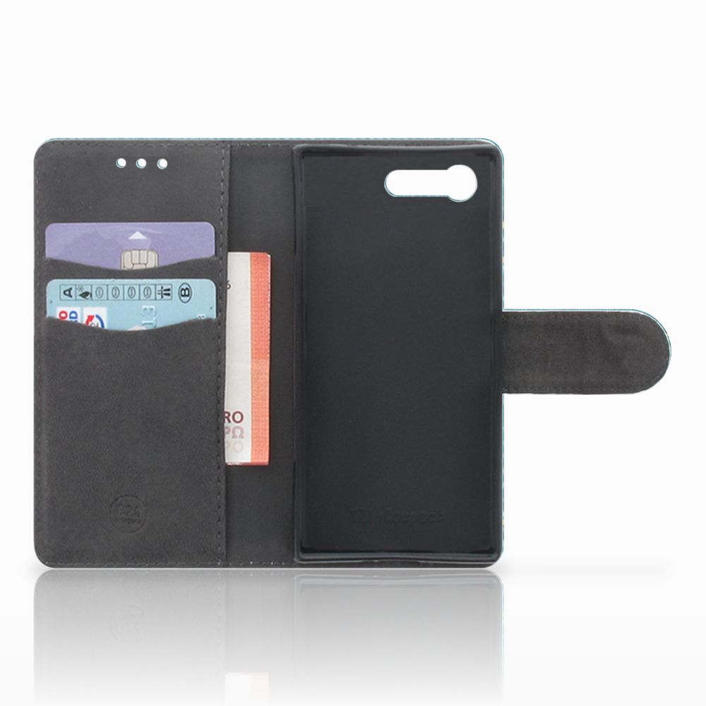 Sony Xperia X Compact Wallet Case met Pasjes Jeans