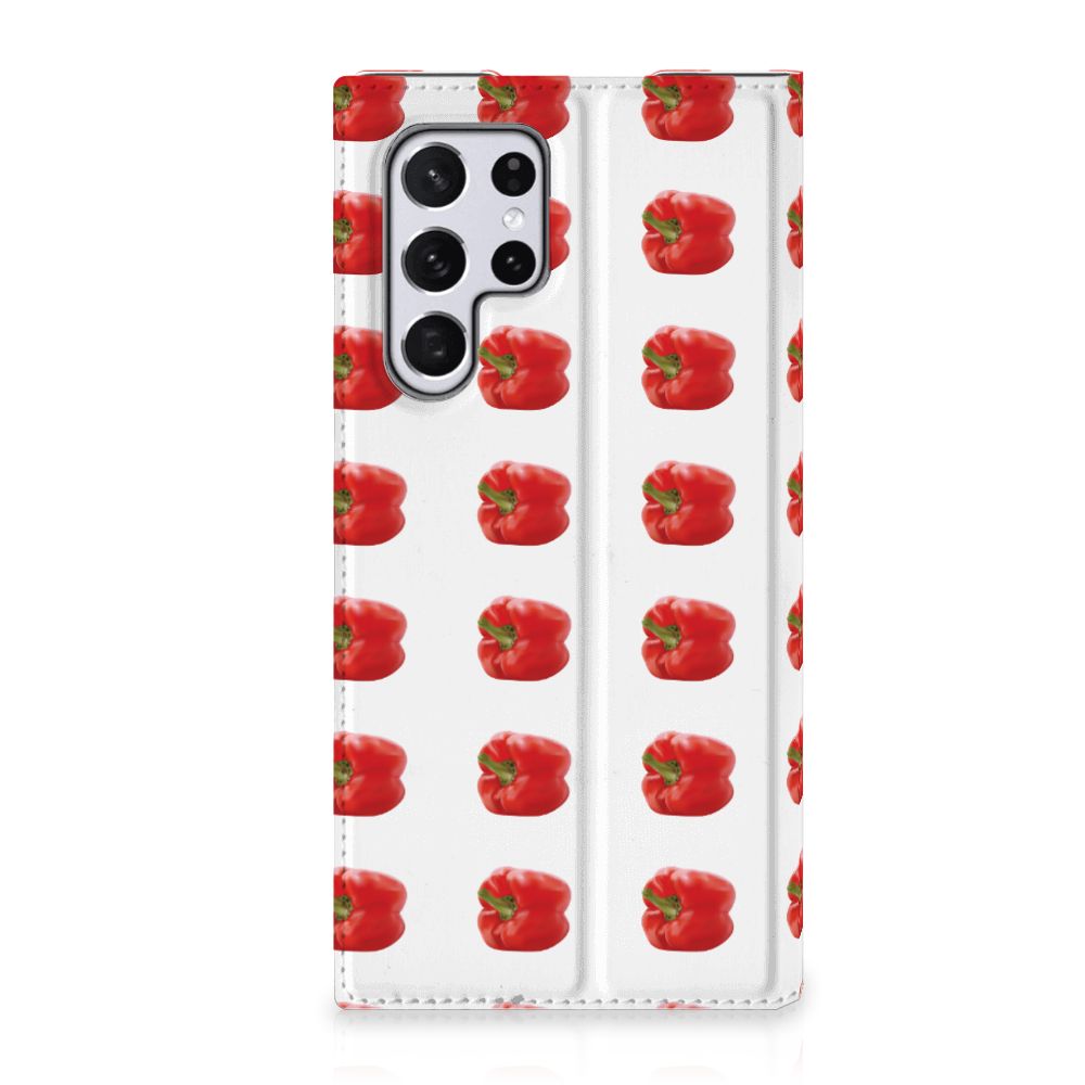 Samsung Galaxy S22 Ultra Flip Style Cover Paprika Red - B2C Telecom