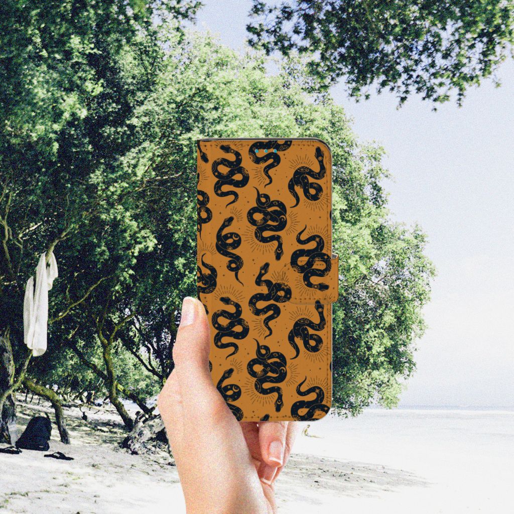Telefoonhoesje met Pasjes voor Samsung Galaxy A73 5G Snakes
