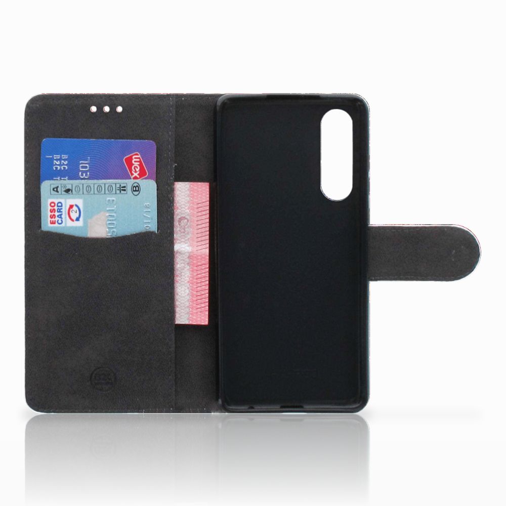 Huawei P30 Wallet Case met Pasjes Vuurwerk