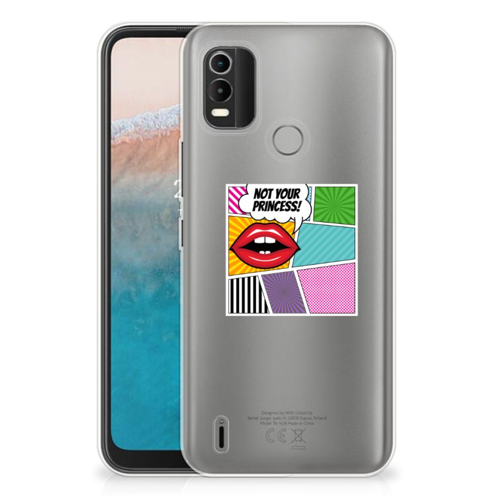 Nokia C21 Plus Silicone Back Cover Popart Princess